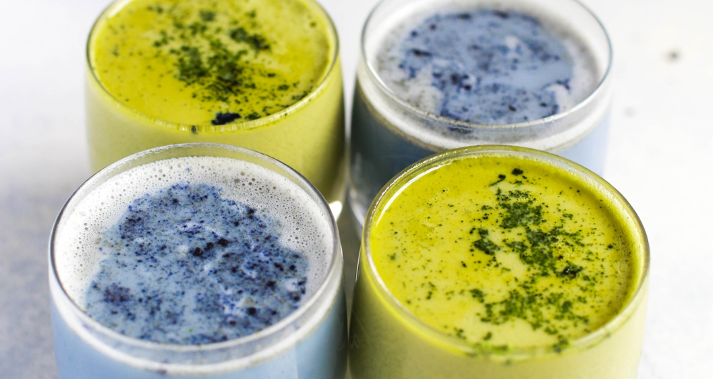 Blue-Green Protein Juice